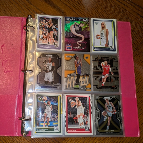 WNBA Basketball Cards Binder WNBA Basketball Trading Cards Collection Lot WNBA Basketball Cards Binder WNBA Basketball Trading Cards Collection Lot
